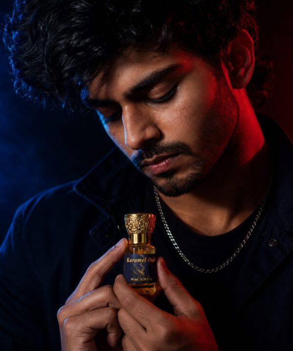 ALY'SIAN Karamel Oud perfume roll-on attar bottle